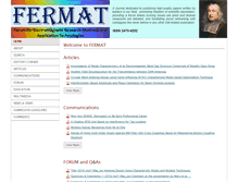 Tablet Screenshot of e-fermat.org